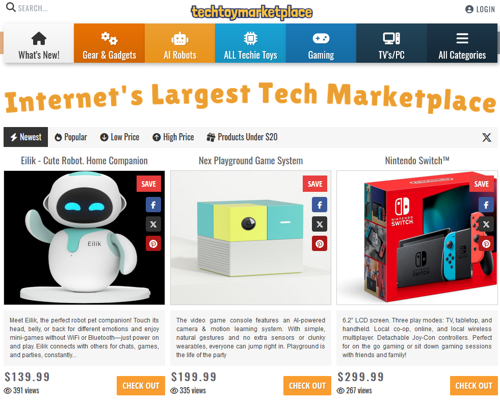 Tech Toy Marketplace